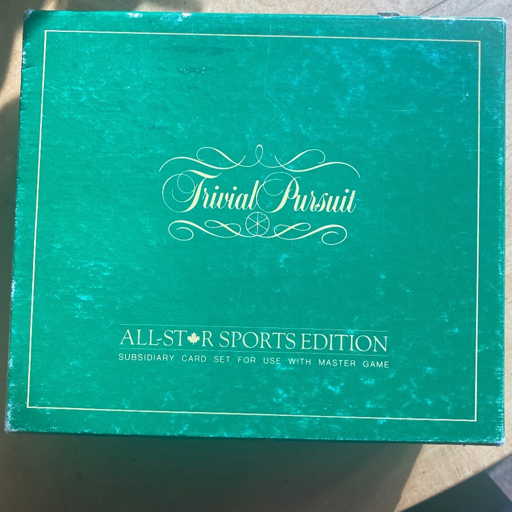 Vintage Trivial pursuit all star sports edition. 1981